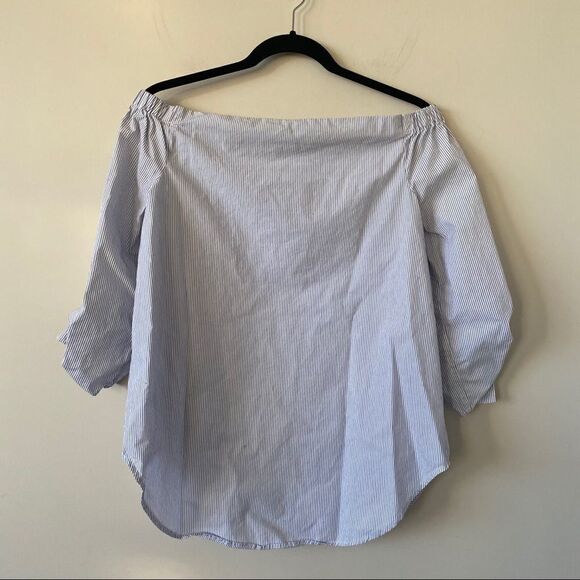 Aritiza “Babaton” Malika  Stripe Off Shoulder Top - Picture 4 of 9